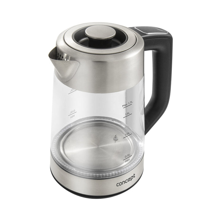 Ceainic electric Concept de sticlă de 1,7 l cu control al temperaturii și filtru de apă RK4190
