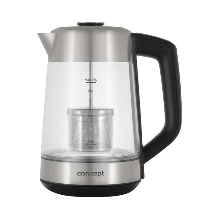 Ceainic electric Concept de sticlă de 1,7 l cu control al temperaturii și filtru de apă RK4190