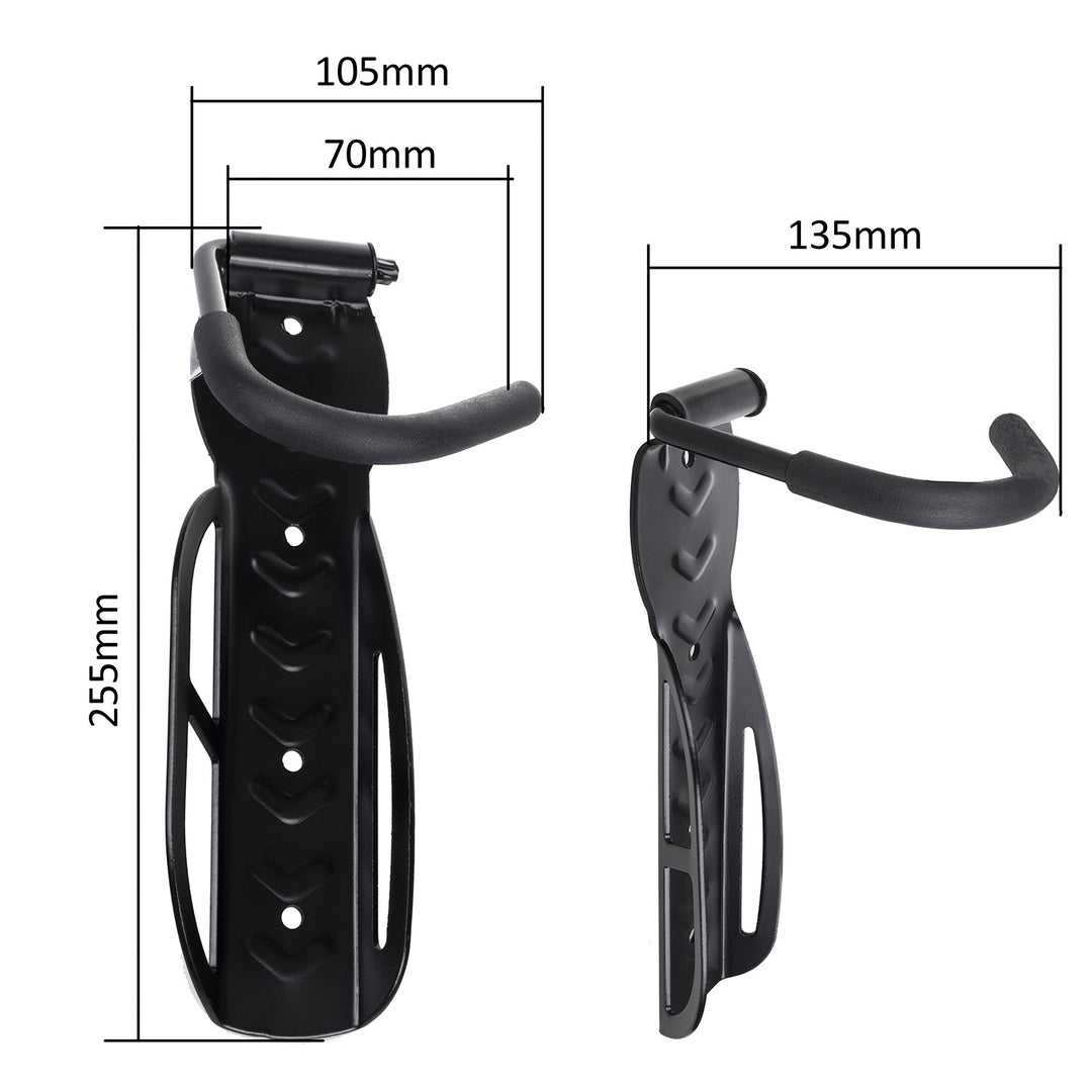 2x Maclean suport de perete pentru biciclete, vertical, oțel, sarcină maximă 30 kg, MC-432