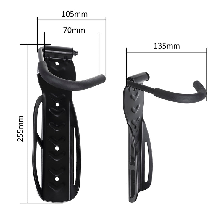 2x Maclean suport de perete pentru biciclete, vertical, oțel, sarcină maximă 30 kg, MC-432