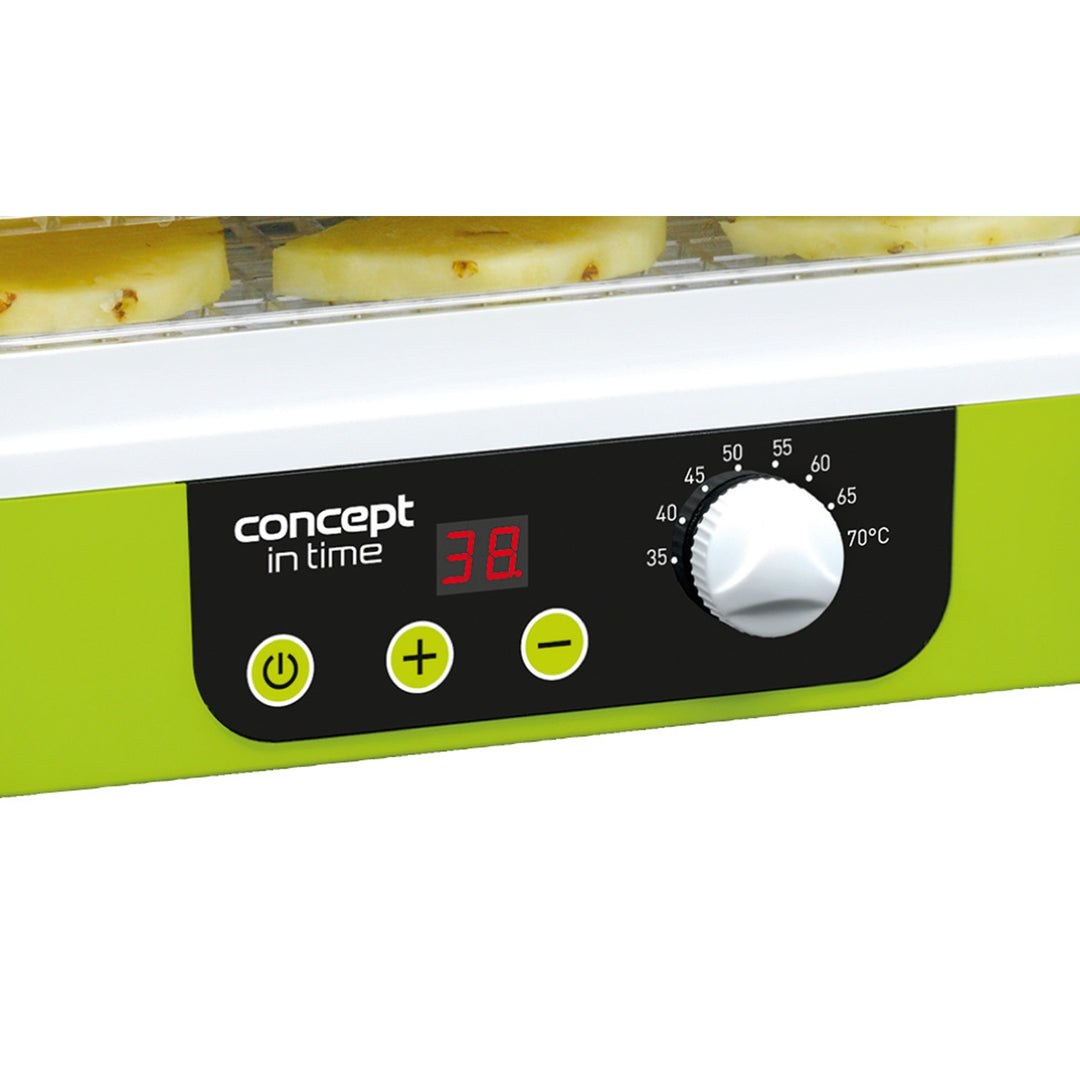 Concept uscător de ciuperci, fructe și ierburi, 9 sită, cronometru, control al temperaturii, priză UK, SO-1060 UK