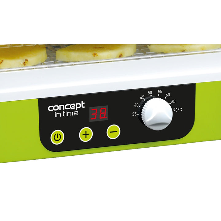 Concept uscător de ciuperci, fructe și ierburi, 9 sită, cronometru, control al temperaturii, priză UK, SO-1060 UK