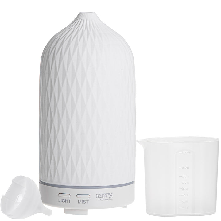 Camry CR 7970 Difuzor de aromă ceramic cu ultrasunete, 100 ml, lumină ambientală