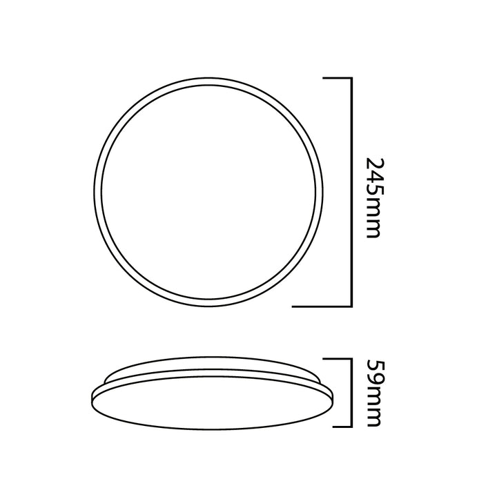Lampă LED pentru tavan Maclean, senzor cu microunde 5.8GHz, 4000K, 12W