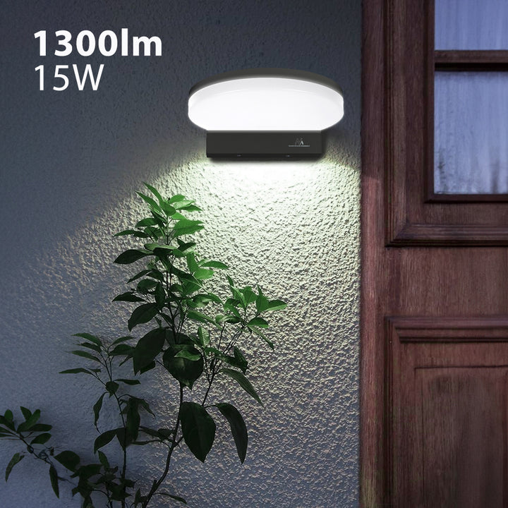 Lampă cu LED Maclean, negru, 15W, IP65, 1300lm, alb neutru (4000K)