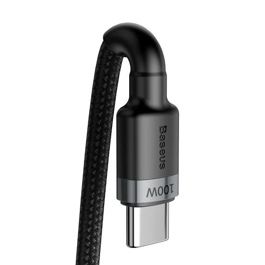 USB-C PD 2.0 200cm Baseus Cafule CATKLF-ALG1 Cablu Quick Charge 3.0 5A cu suport pentru încărcare rapidă 100W