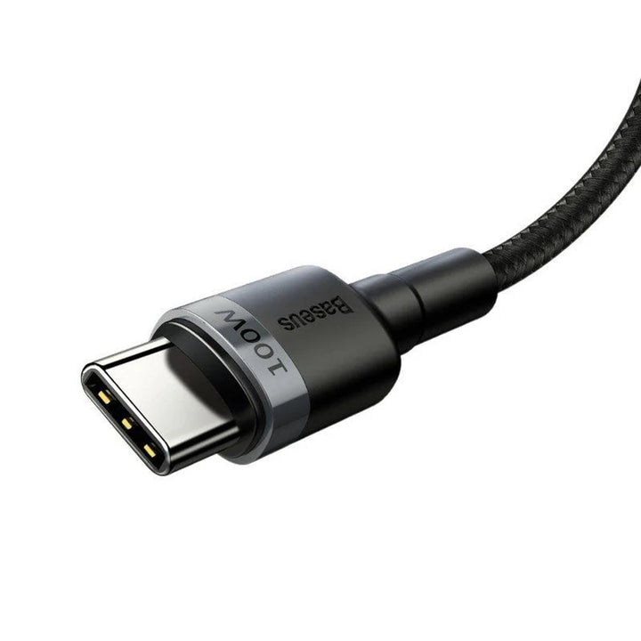 USB-C PD 2.0 200cm Baseus Cafule CATKLF-ALG1 Cablu Quick Charge 3.0 5A cu suport pentru încărcare rapidă 100W