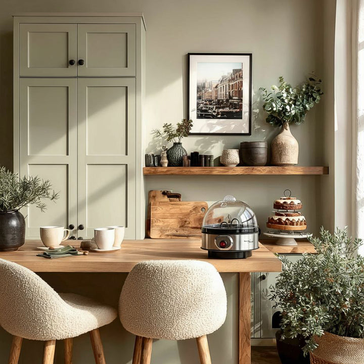 Aparat automat de gătit ouă GreenBlue, putere 400 W, până la 7 ouă, pahar de măsurare, 220-240V~, 50 Hz, GB572