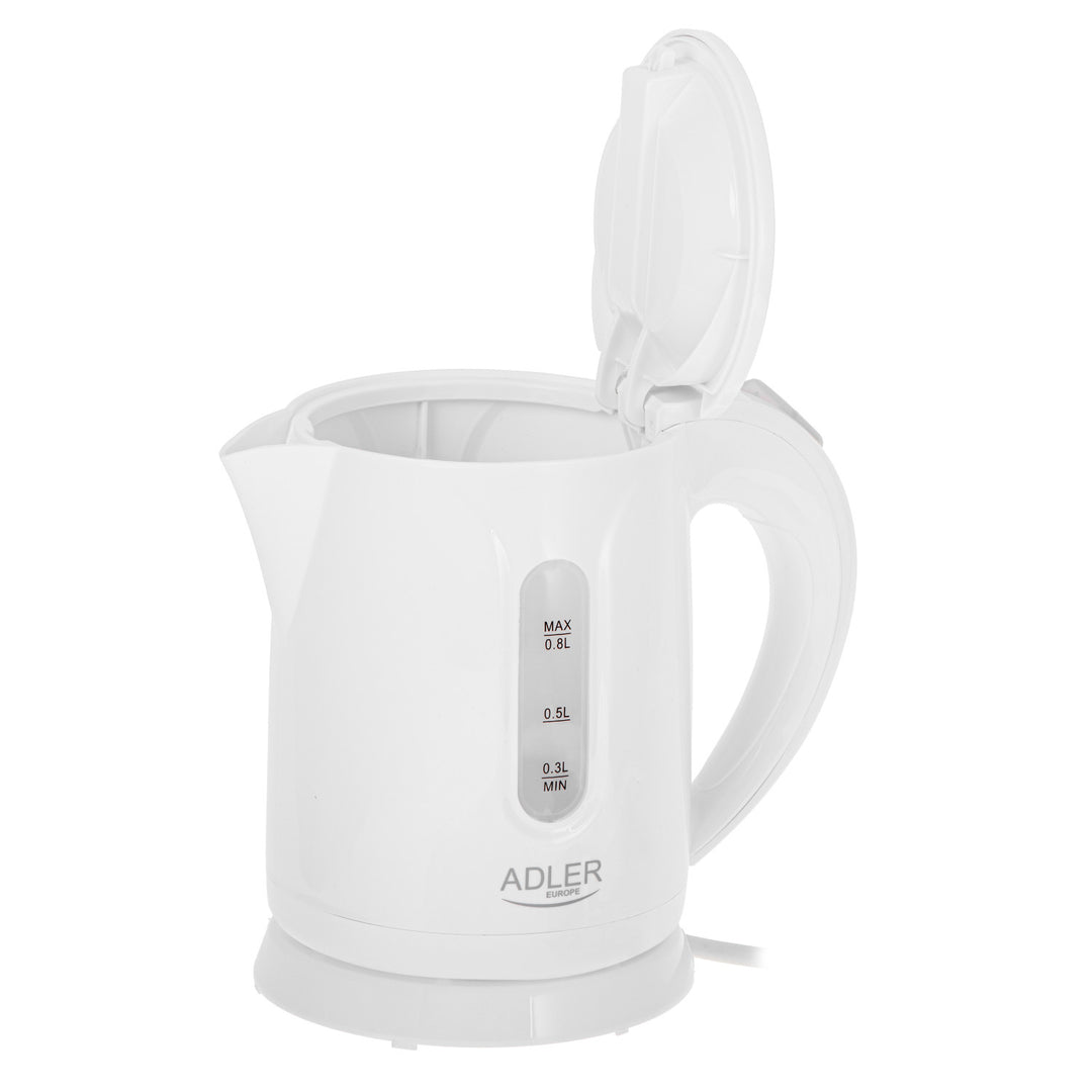 Ceainic electric fără fir Adler, capacitate 0,8 l, putere 850 W, AD1371