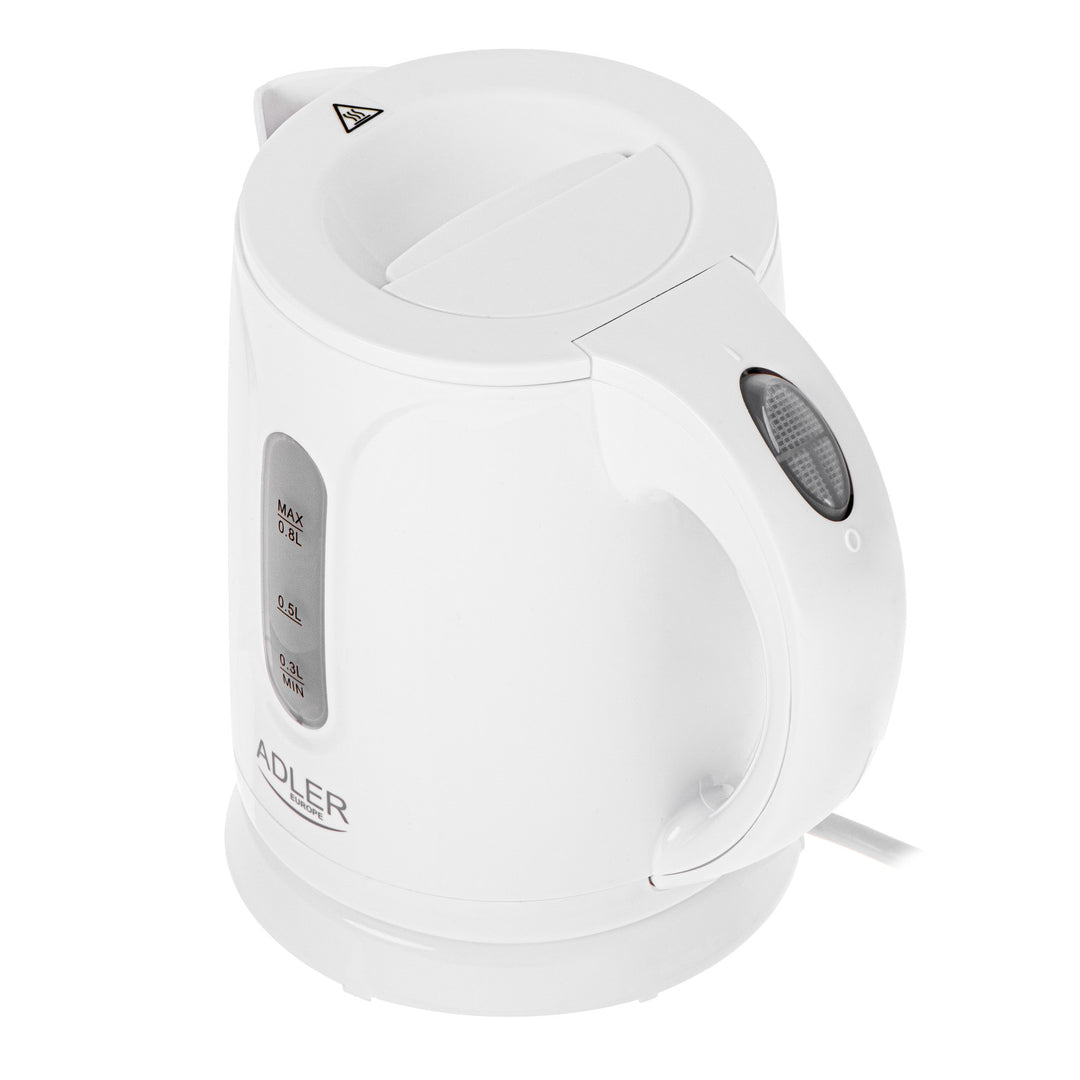 Ceainic electric fără fir Adler, capacitate 0,8 l, putere 850 W, AD1371