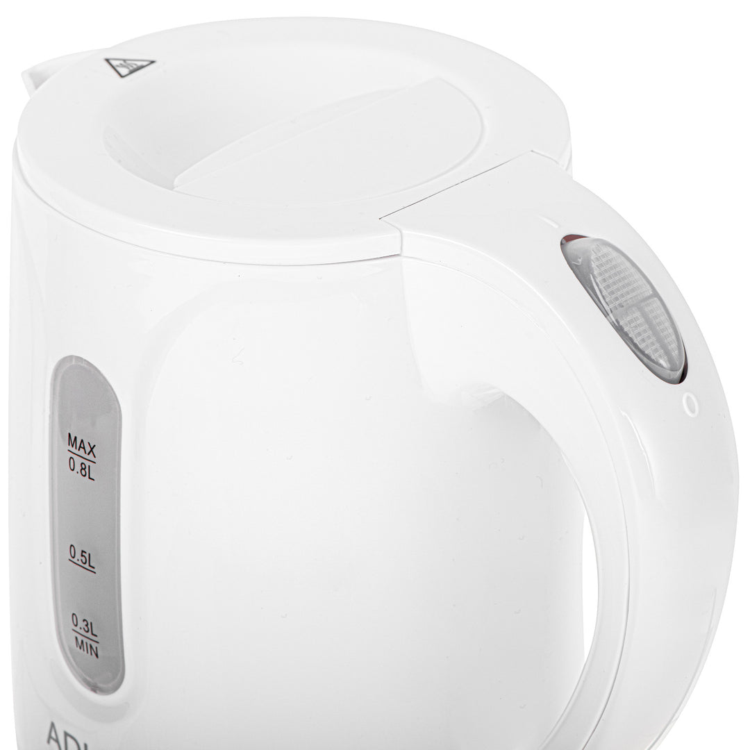 Ceainic electric fără fir Adler, capacitate 0,8 l, putere 850 W, AD1371