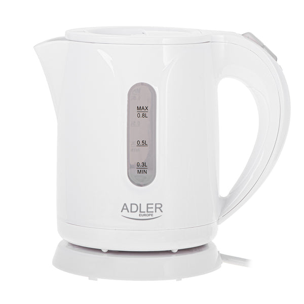 Ceainic electric fără fir Adler, capacitate 0,8 l, putere 850 W, AD1371
