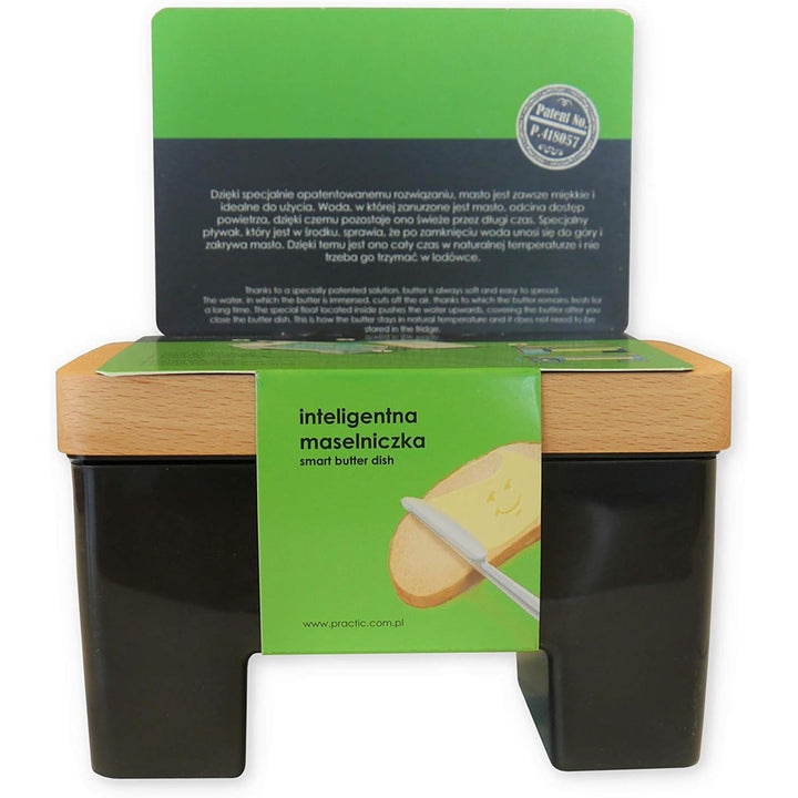 Practic smart buttercreamer, pentru apă, fără BPA, negru