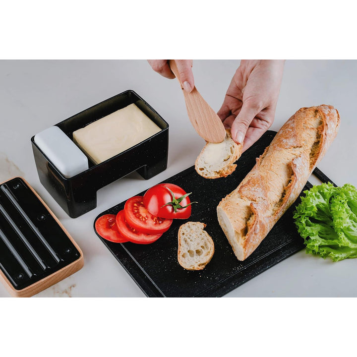 Practic smart buttercreamer, pentru apă, fără BPA, negru