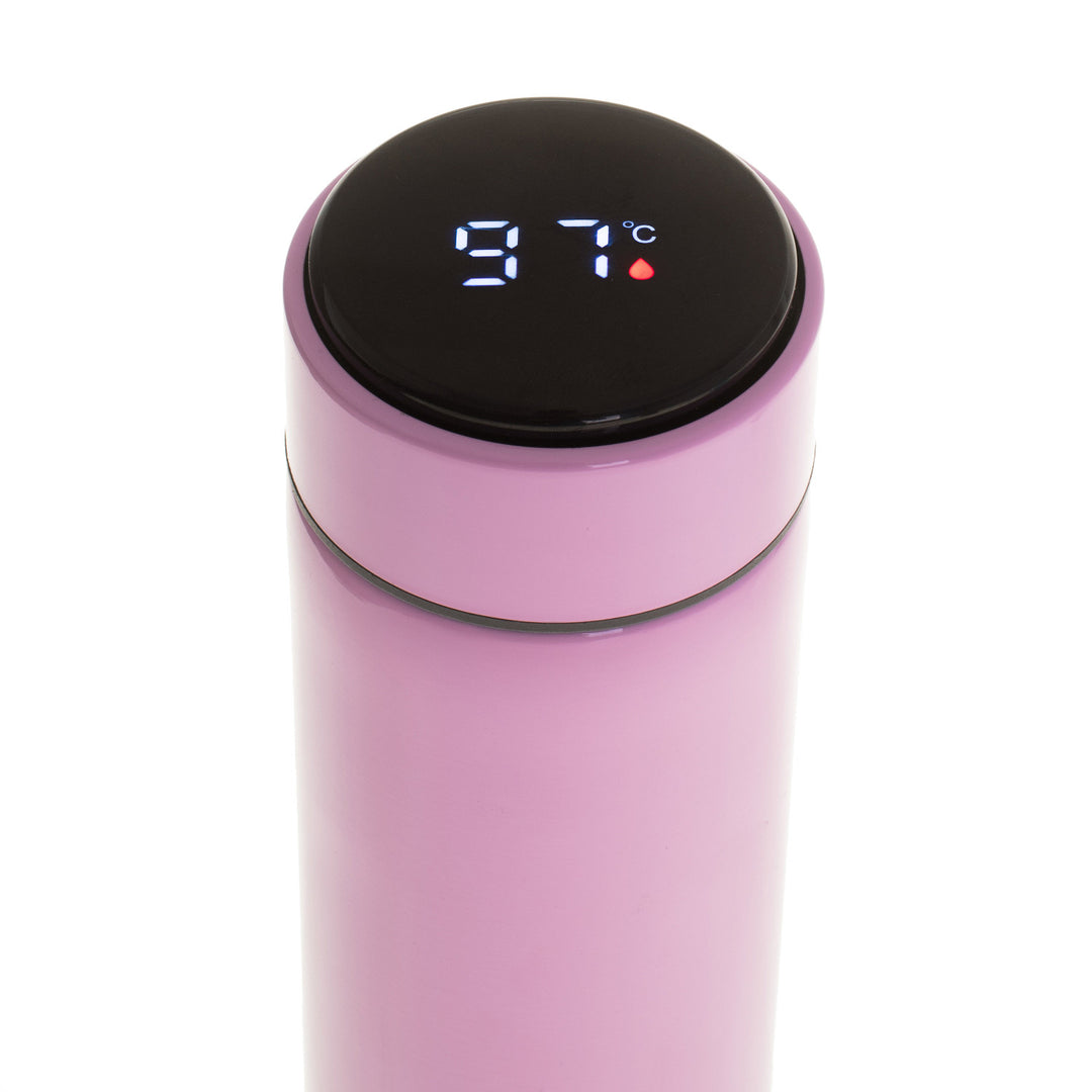 Termos Adler, ecran tactil LED, capacitate 473 ml, roz, AD 4506