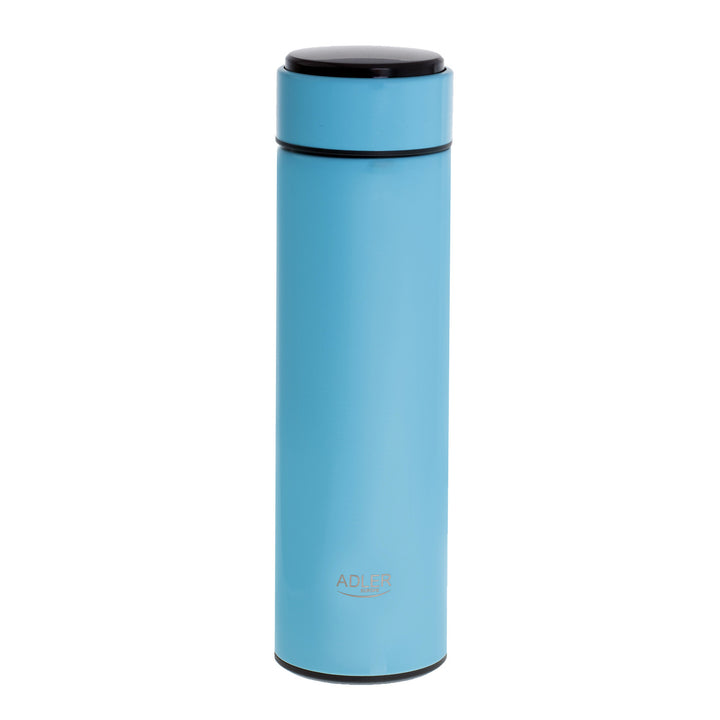 Termos Adler, ecran tactil LED, capacitate 473 ml, albastru, AD 4506