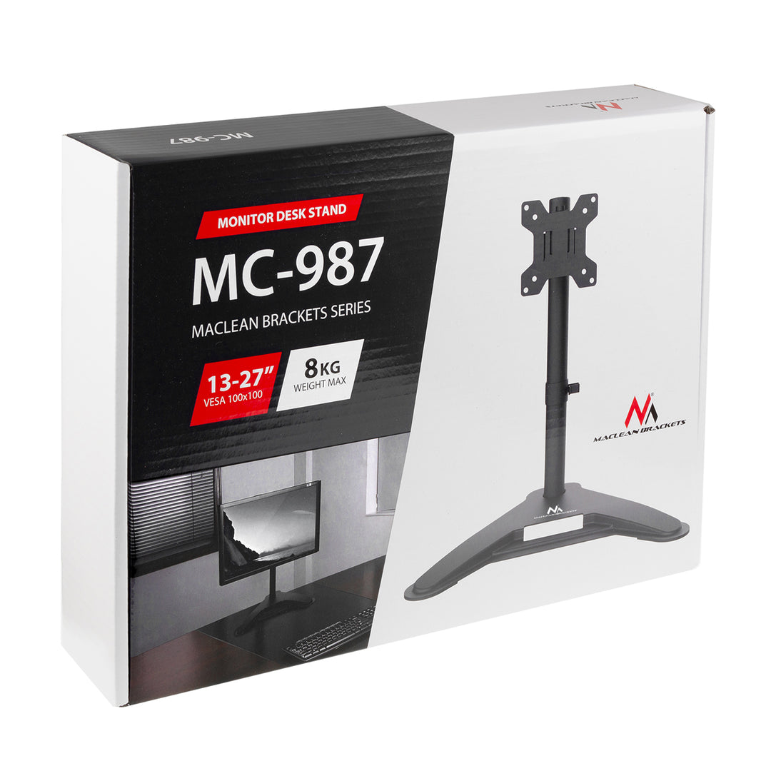 Maclean MC-813 Gas Spring Monitor Holder Laptop Holder Table Holder Monitor Arm Monitor Stand VESA 75 x 75 100 x 100 17-32 Inch for 1 Monitor and 1 Laptop Maclean MC-813 Gas Spring Monitor Holder Laptop Holder Table Holder Monitor Arm Monitor Stand VESA 75 x 75 100 x 100 17-32 Inch for 1 Monitor and 1 Laptop