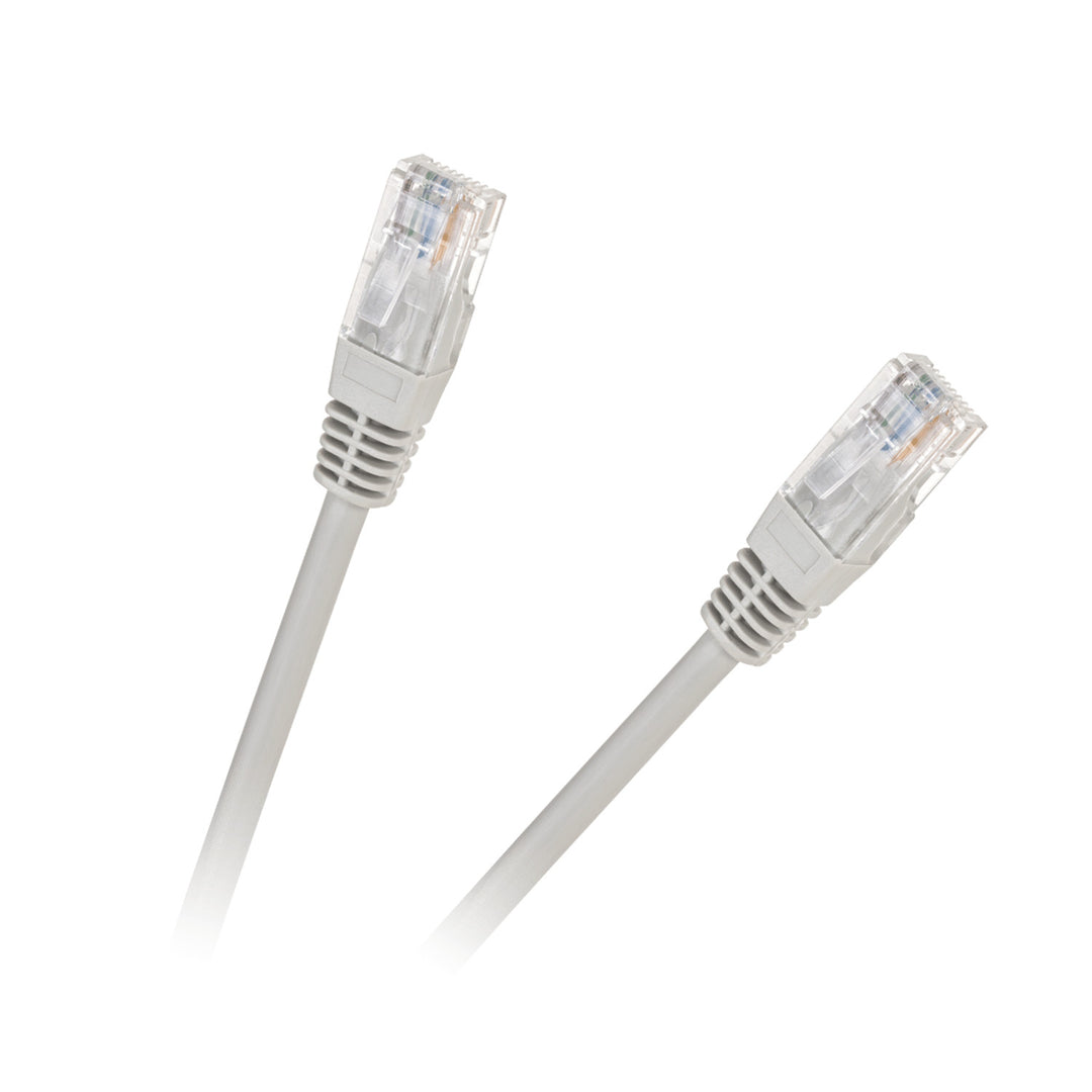 Cablu patchcord UTP Cabletech Eco-Line, cat.5e, 10 m, alb