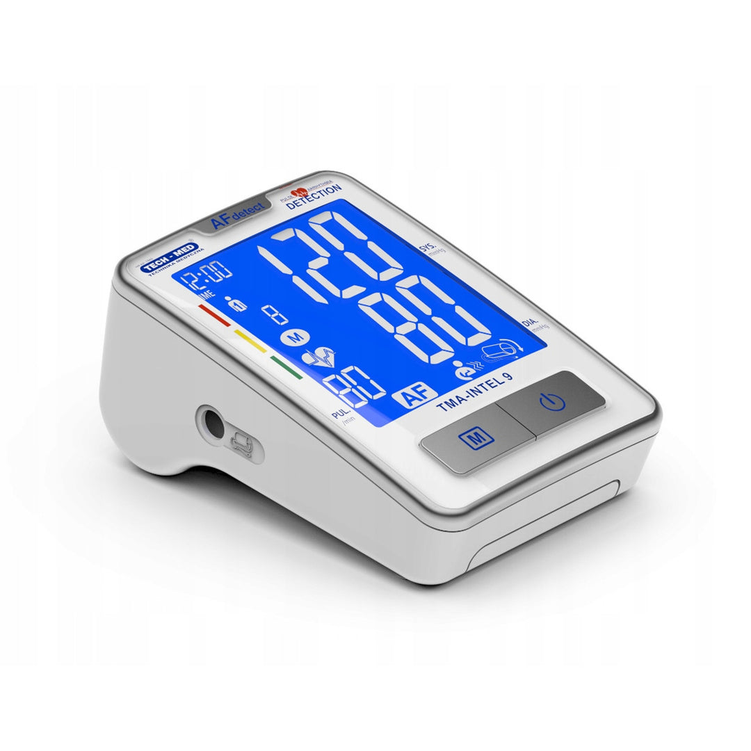 Tensiometru Tech-Med, detectarea fibrilației atriale, afișaj LCD, TMA-INTEL 9