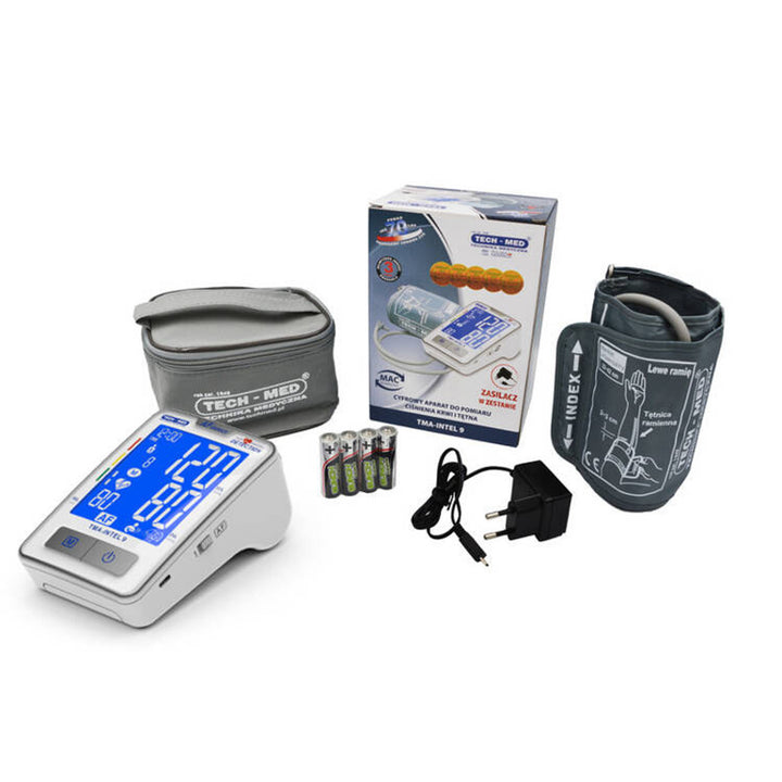 Tensiometru Tech-Med, detectarea fibrilației atriale, afișaj LCD, TMA-INTEL 9