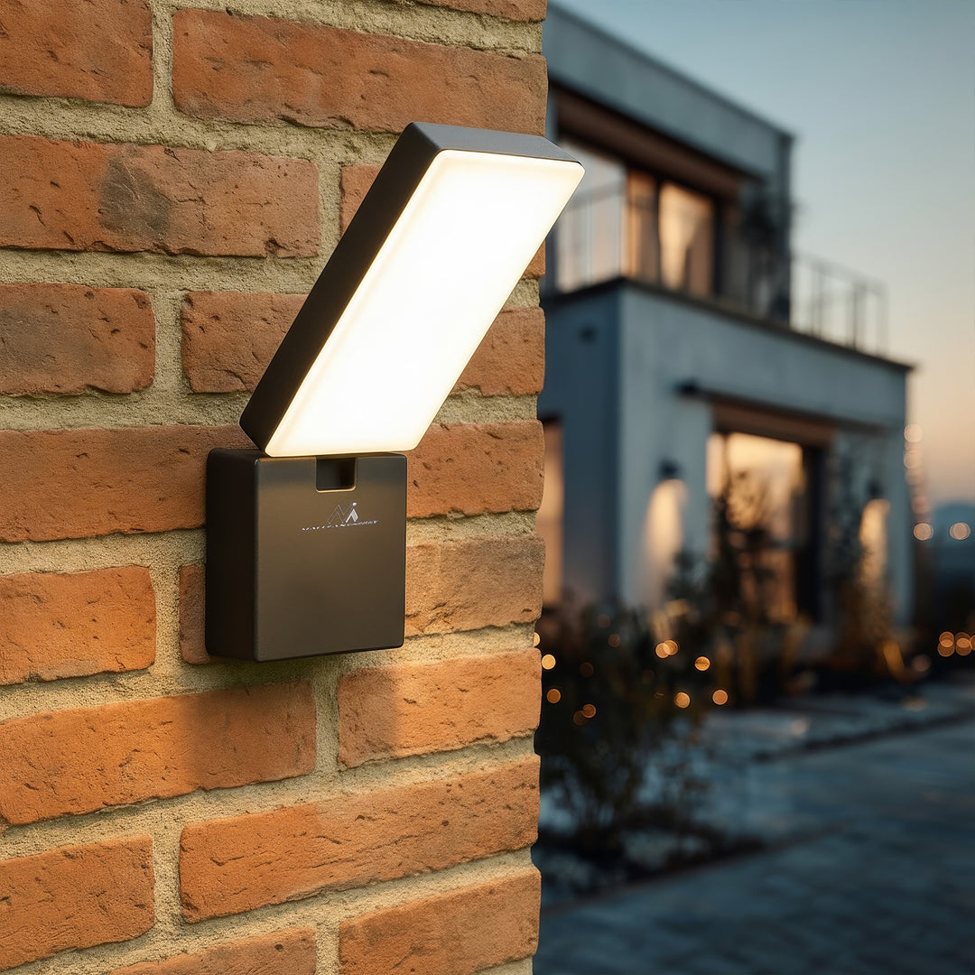 Lampa LED pentru exterior Maclean LED, 10W, 700lm, IP65, alb neutru 4000K, gri