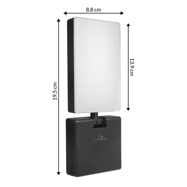 Lampa LED de exterior Maclean MCE514 B, negru, 10W, 700lm, IP65, 4000K