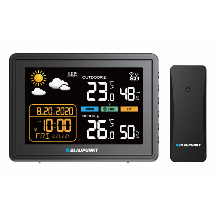 Stație meteo Blaupunkt, higrometru, presiune, prognoză, WS30BK