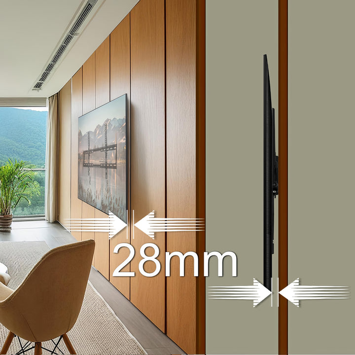 Suport TV de perete Maclean, max VESA 600x400, 32-80", 45kg, MC-413