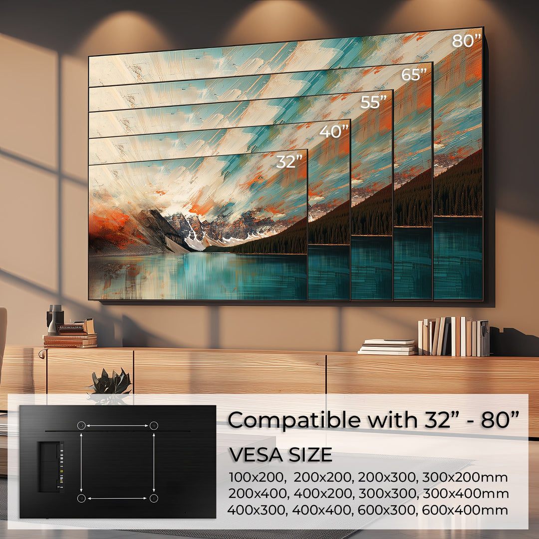 Suport TV de perete Maclean, max VESA 600x400, 32-80", 45kg, MC-413
