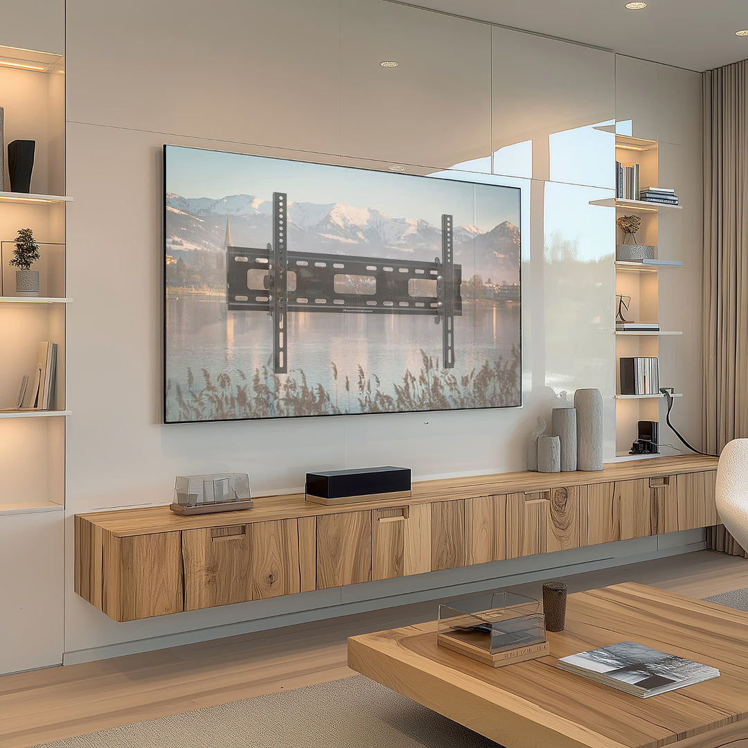 Suport TV de perete Maclean, max VESA 600x400, 32-90", 80kg, reglare înclinare +15°~-15°, MC-421