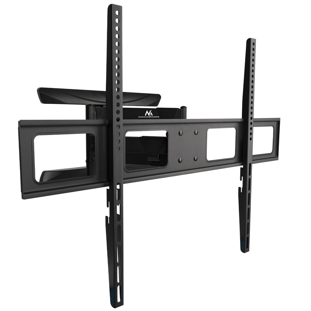 Suport TV Maclean, max VESA 800x600, 43-100", 80kg, reglaj unghi orizontal și vertical, profil 50-500mm, negru, MC-423