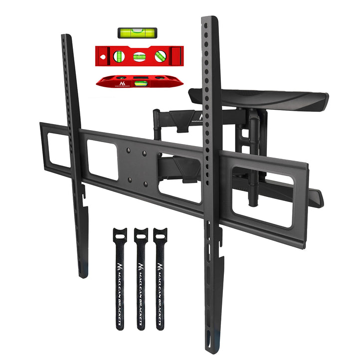 Suport TV Maclean, max VESA 800x600, 43-100", 80kg, reglaj unghi orizontal și vertical, profil 50-500mm, negru, MC-423