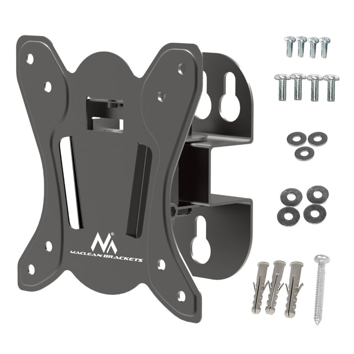 Suport TV de perete Maclean, max. VESA 100x100, 13-32", 30kg, negru, MC-415