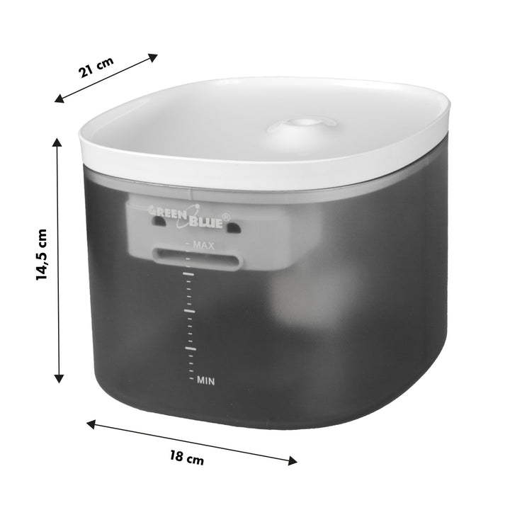 GreenBlue dozator automat de apă / băutură pentru animale, 3L, USB 5V1A, GB392