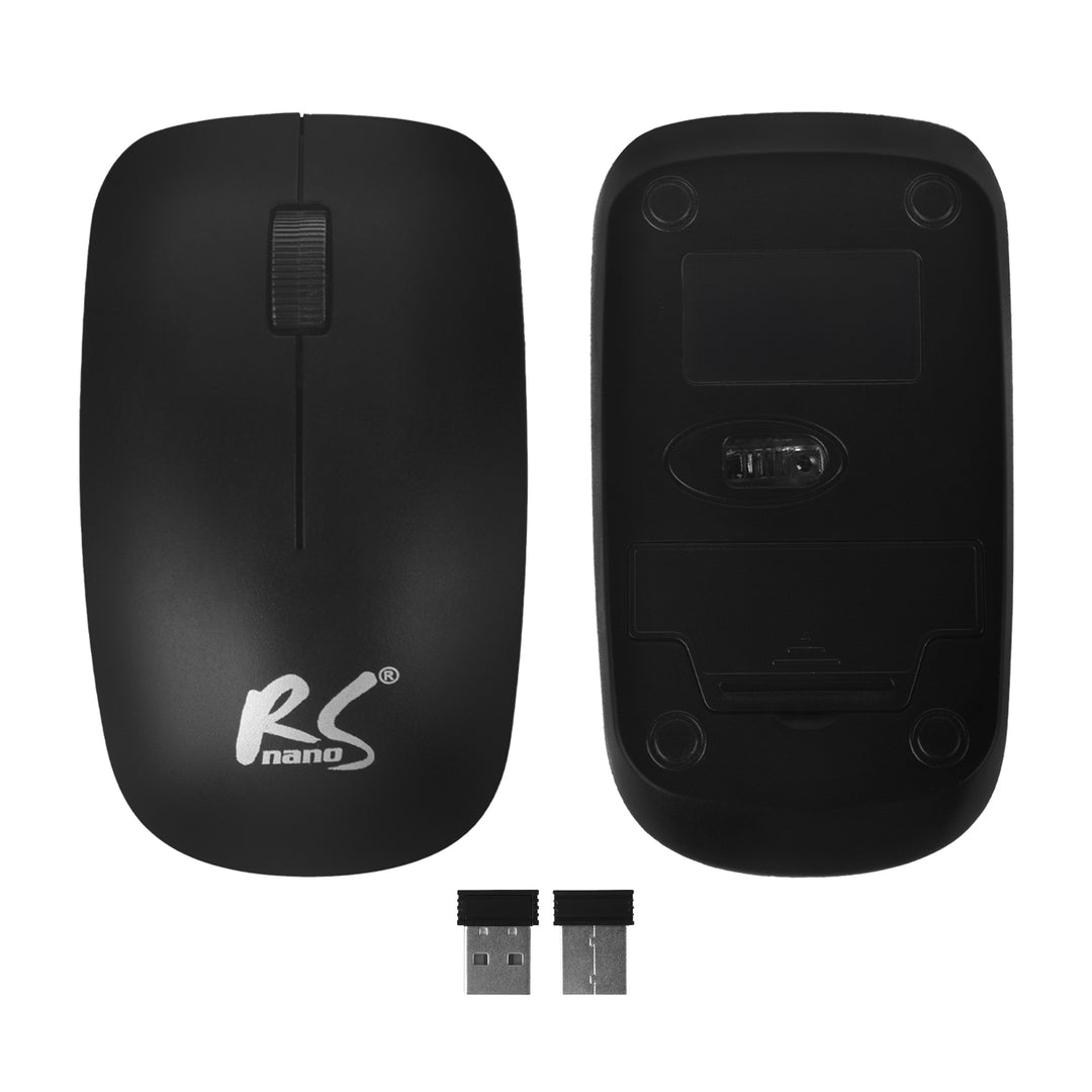 Set tastatura cu mouse wireless NanoRS Combo RS580, negru