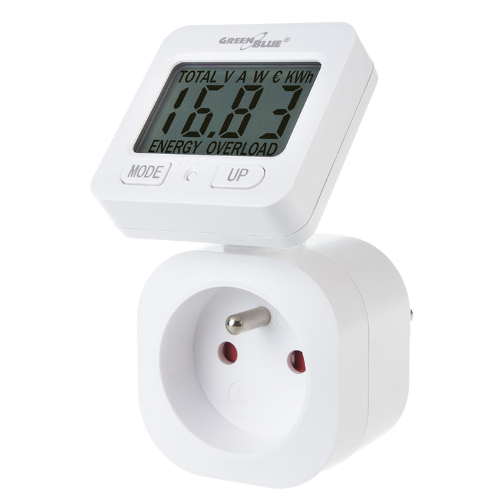 Contor de energie GreenBlue, wattmetru, 16A, max. 3680W, sub-memorie, GB615 E