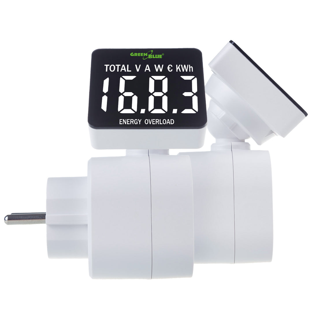 Contor de energie GreenBlue, wattmetru, 16A, max. 3680W, sub-memorie, GB620 E