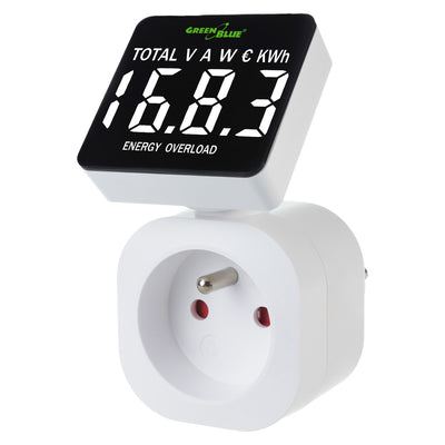 Contor de energie GreenBlue, wattmetru, 16A, max. 3680W, sub-memorie, GB620 E