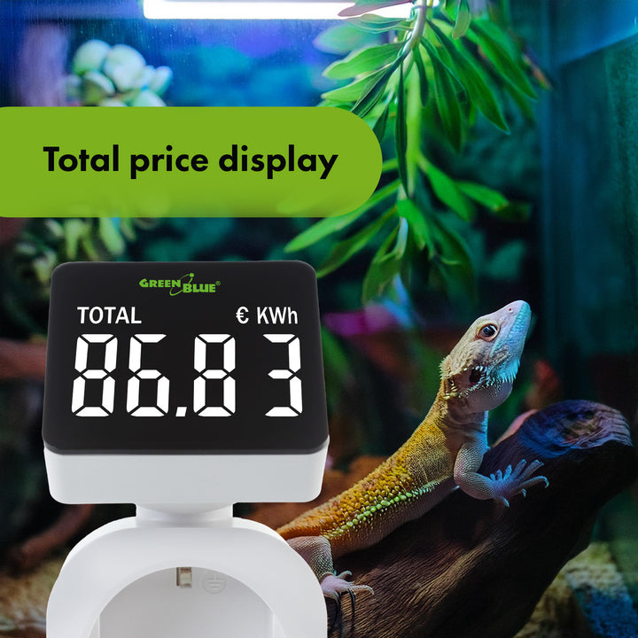Contor de energie GreenBlue, wattmetru, 16A, max. 3680W, sub-memorie, GB620 F