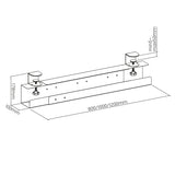 Organizator de birou pentru cabluri Maclean MC-333, 5 kg, alb