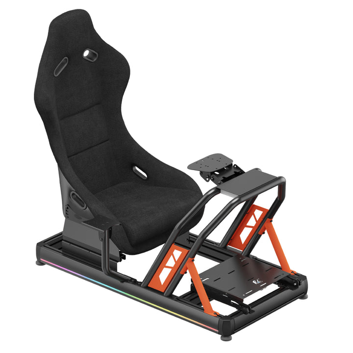 Fotoliu gaming cu suport pentru volan NanoRS RS423, 120 kg, negru