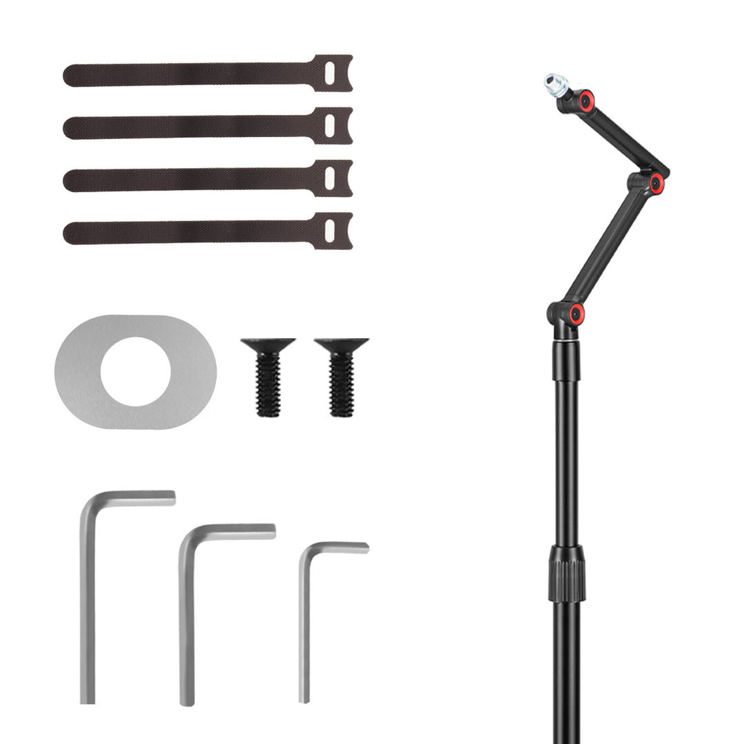 Suport microfon metalic Maclean, înălțime reglabilă 626-1694 mm, 1kg max, MC-337