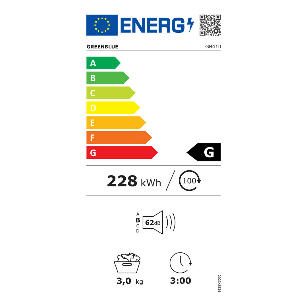 Uscător electric cu tambur GreenBlue, capacitate 3 kg, model GB410