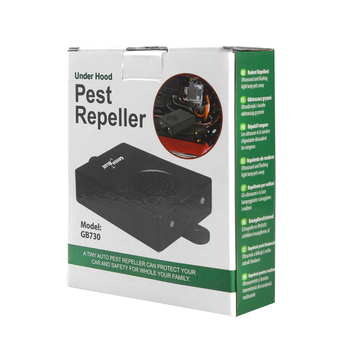 Repelent auto pentru rozatoare, cu ultrasunete GreenBlue GB 730, negru, 45m2