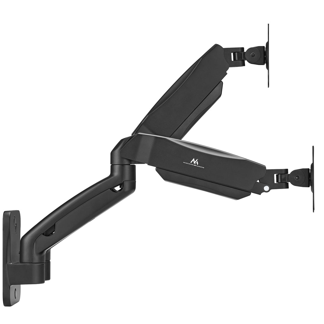 Suport de perete pentru două monitoare Maclean, 17-32'', 9kg max, arc mecanic, MC-988
