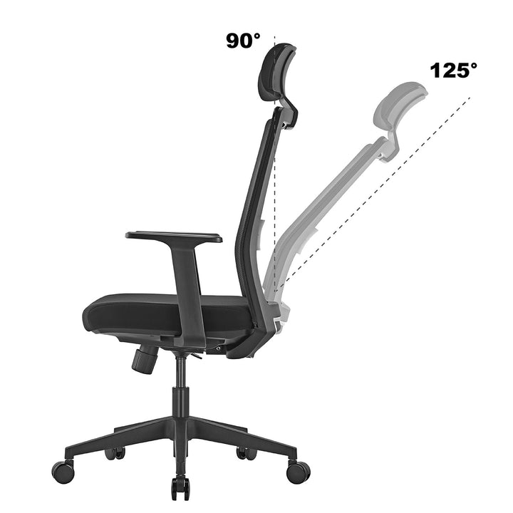 Scaun de birou ergonomic premium cu spătar înalt Ergo Office, max 150kg, ER-425