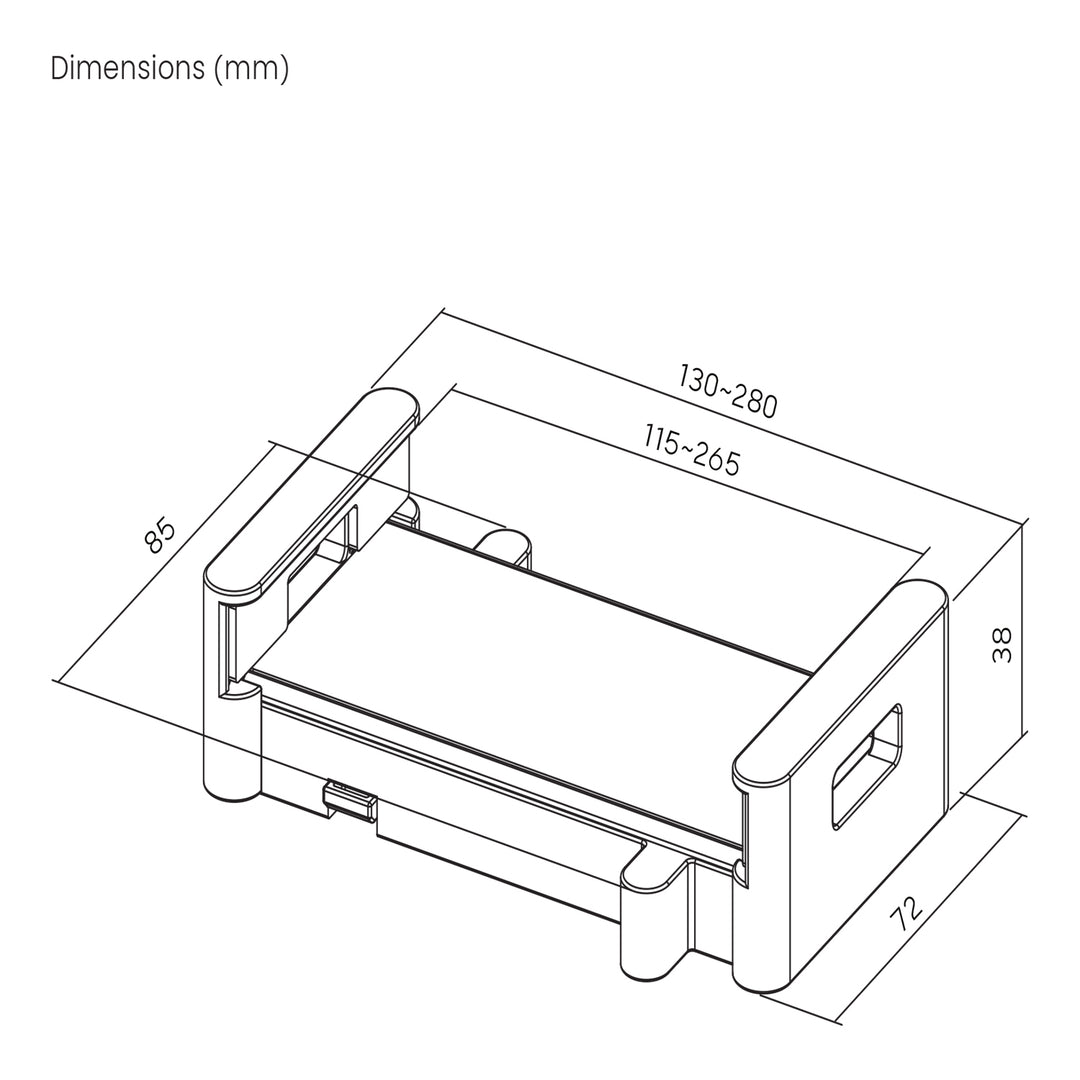 Suport pentru tableta Maclean MC-991, 4.7-15", 1 kg, negru