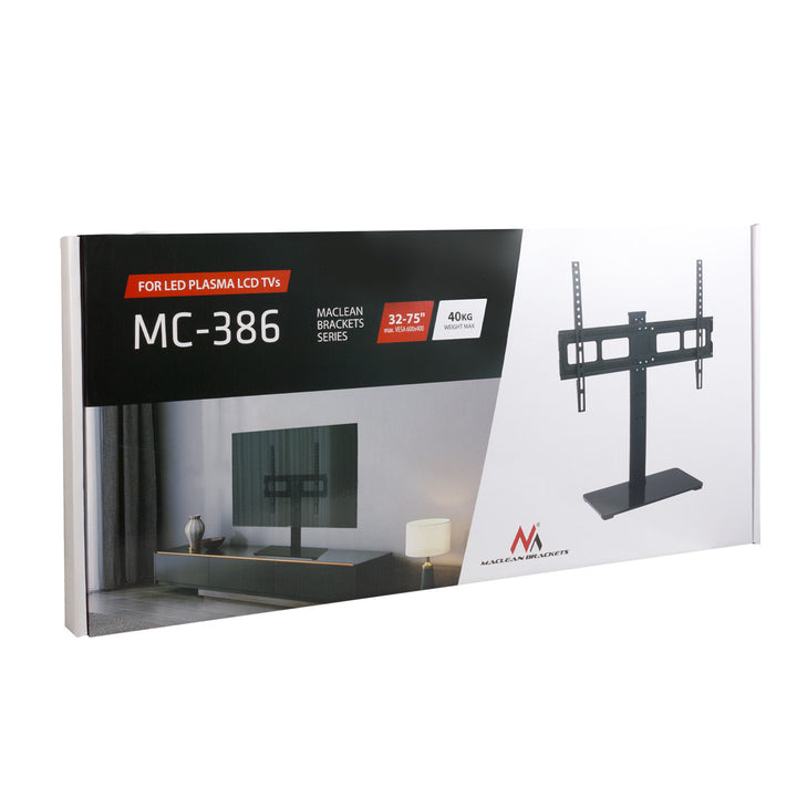 Suport TV universal Maclean MC-386, 40kg, max VESA 600x400 , 32-75", negru