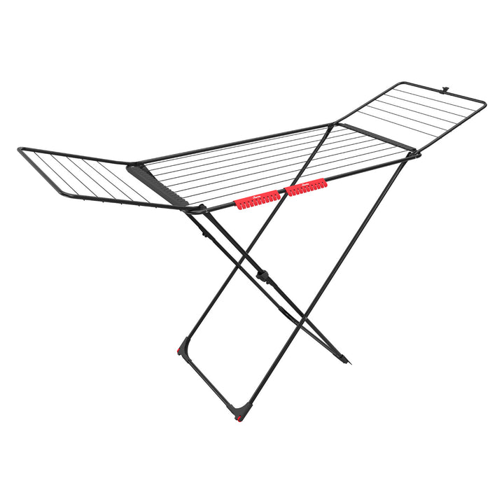 Vileda Universal Ultimate Universal Ultimate, din oțel, cu lungimea firului de uscare de 18 m, cu rotile, negru