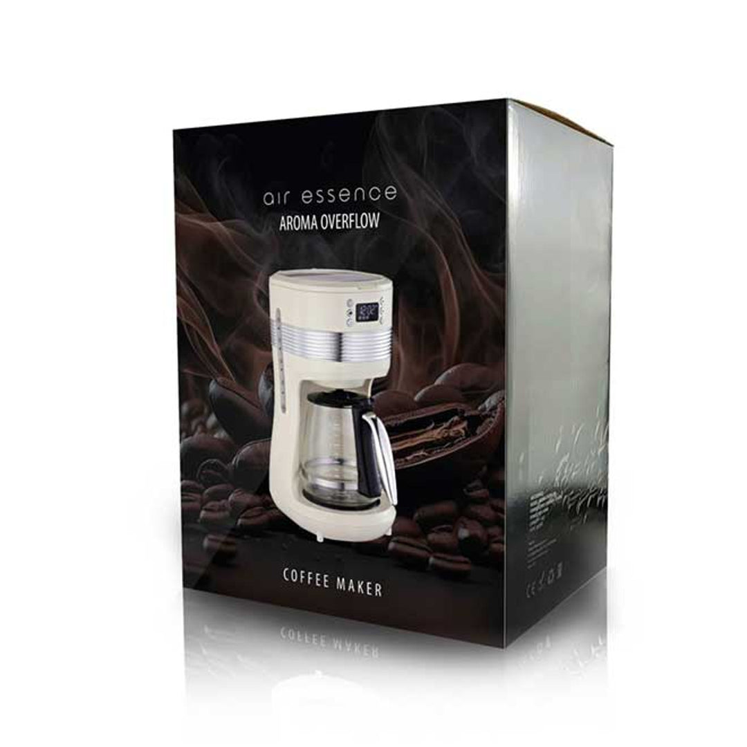 Aparat de cafea cu filtru Air Essence, 1.4L, bej, Aroma Overflow